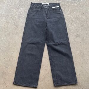 Kimhekim My Uniform Classic Black wide leg Jeans in style Size Med